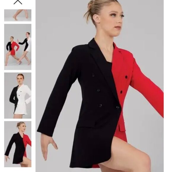Weissman Higher Ground 2 Color Blazer Dress Dance Costume - Picture 1 of 6